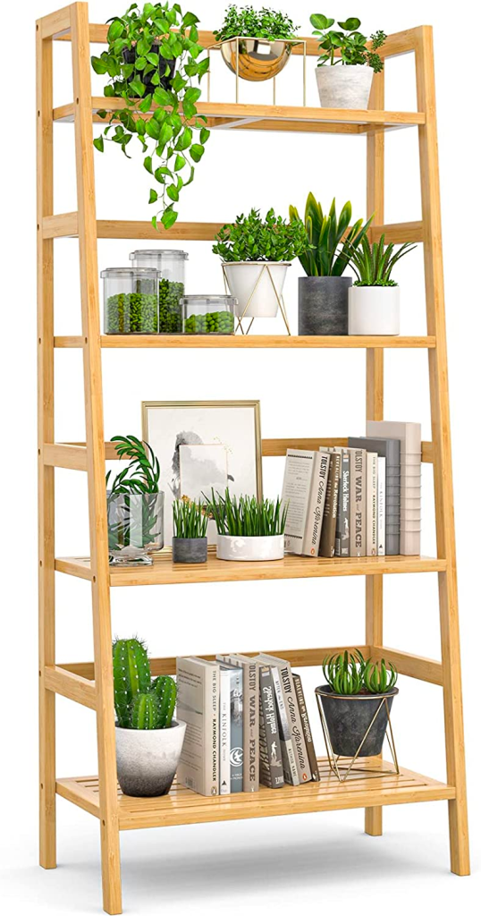 cheap bookshelves for books and plants